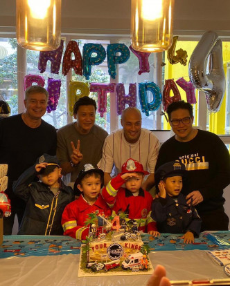 苏永康与儿子Jazz亦有参加生日会。