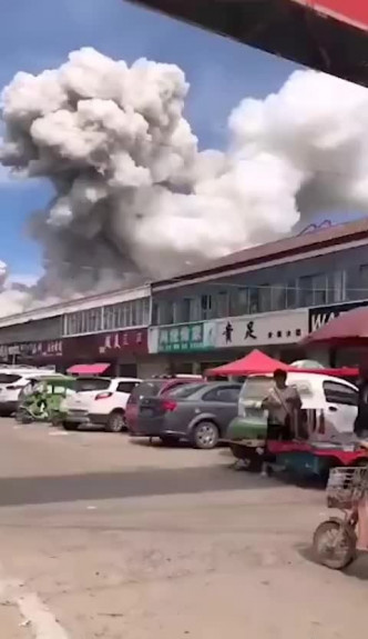 山东济宁发生大爆炸。网上图片