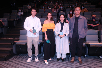 日前家樂同嘉欣出席謝票，同場仲有導演袁劍偉和湯怡。