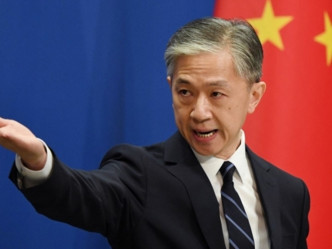 汪文斌表明會依法捍衛中國企業權益。新華社資料圖片