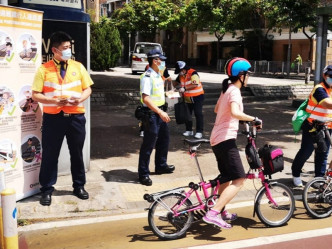 警方提醒单车使用者单车安全的重要性。警方图片