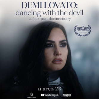 Demi Lovato在个人纪录片《Dancing With the Devil》剖白吸毒事件。