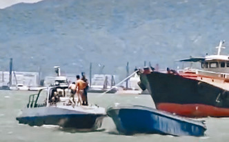 水警擒獲兩名偷渡往內地港人。