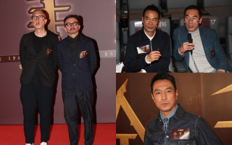 由庄文强执导及编剧、黄斌监制的英皇电影《金手指》今日举行发布会，任达华、方中信及姜皓文盛装出席。