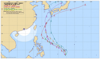 菲律賓東面可能出現的風暴，有機會往日本靠近，但也不排除逼近台灣。網上圖片