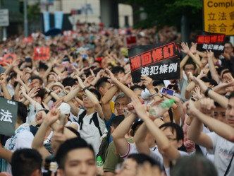 6月9日民陣大遊行。