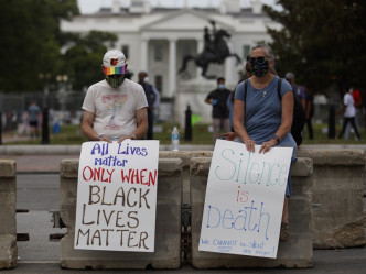 美國反警暴和反種族主義示威持續。AP
