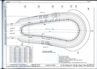 港珠澳大橋東人工島防波堤施工圖曝光。運房局文件圖片