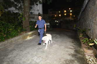 警方事後帶同警犬在附近一帶搜索。