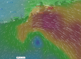 美國預報料周末南海可能有低壓區發展成熱帶風暴。網上圖片