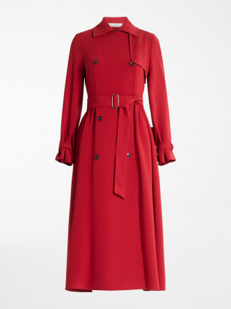 以大衣见称的Max Mara，新年推出迎合节日气氛的红色Trench Coat /$13,280