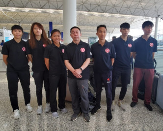香港跆拳道代表队,往越南代表香港参加国际赛｡林思明摄