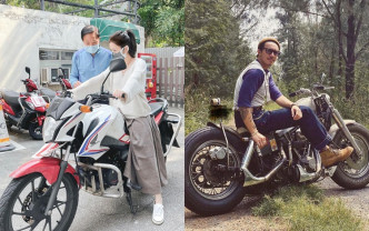 期待Kay考獲電單車牌後著啱衫，同老公一齊開電單車出遊。