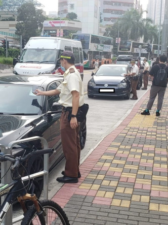西九龍總區交通日嚴打違泊交通違例行為。圖：警方提供