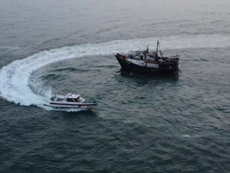 海警局公开舰艇。影片截图