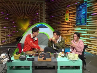 祖祖拍ViuTV節目《空肚講宵夜》同Babyjohn、陳俞希食好多「好西」。