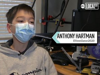 Anthony准备将「EVentilator2020」提交给Lego公司，希望能透过合作量产呼吸机。