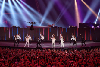 Super Junior早前獲邀參加閉幕禮演出。網圖