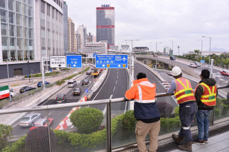 中環灣仔繞道通車。