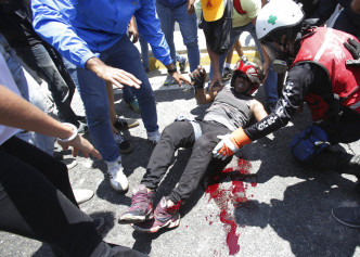 有市民受伤。　AP图片
