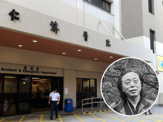 仁濟醫院指已將個案轉交死因裁判官跟進，以確定死因，小圖為江迅。