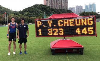張培賢去年以4米45的成績打破香港男子撐竿跳紀錄。　