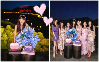 Eunis生日跟一眾好姊妹慶祝。