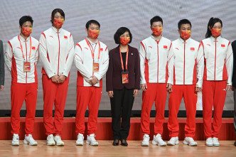 部分国家队奥运代表团成员到理大出席交流会。