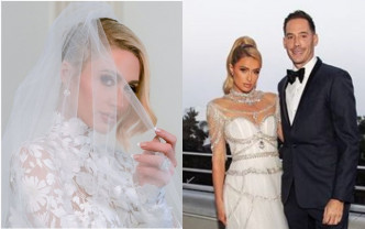 Paris Hilton今日上載婚紗照，公布已經結婚的消息。