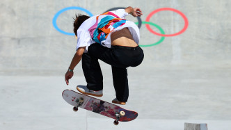 堀米雄斗贏得東奧新增賽事滑板的第一金。 Reuters
