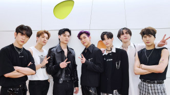GOT7成員（左起）珍榮、榮宰、JB、BamBam、Mark、有謙、Jackson。