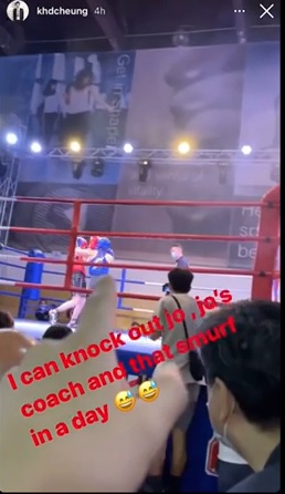 林作处女擂台战，锺培生不停指可以knock out他的教练。
