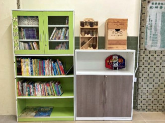 樂善堂利用校舍留下的書櫃、圖書及長椅等，在出入口大堂建立「共享圖書閣」和「休憩空間」。樂善堂圖片