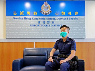 机场特警组主管孔逸娜表示将扩充人员及提升装备，以应对可能发生的危机。林乐轩摄