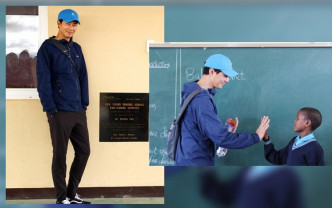 趙寅成曾在2019年親自訪問學校，及與學生一起種下樹苗。