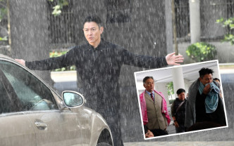 劉德華淋雨淋了一日，而且當日天氣寒冷，吳岱融在車上都濕身。