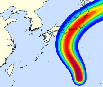 海贝思会在未来一两日横过西北太平洋并移向日本本州。天文台
