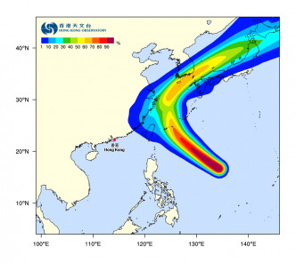 康妮有6成機會趨向沖繩及釜山。