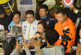 候選人陳凱欣晚上會見傳媒。