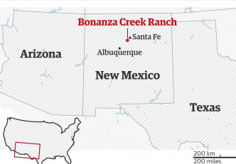 是次意外地點發生在新墨西哥聖菲縣Bonanza Creek牧場。