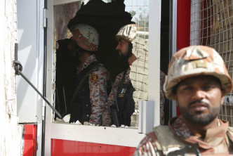 中國駐巴基斯坦卡拉奇領事館遇襲。AP