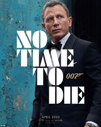 《007：生死有时》原定今年4月上映，惟受疫情影响延期至今。