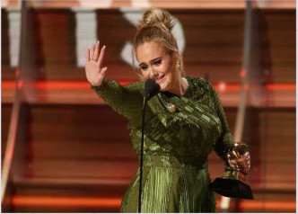 Adele曾于格林美颁奖礼上，表示视自己的经理人为父亲，但却不爱自己的生父！