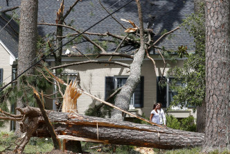 維珍尼亞州房屋損毀。AP圖片