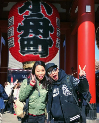 今年2月初林子善與女友去了東京旅行。