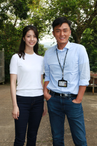陳曉華在劇集《網絡騙案》中演女警，與楊明有好多對手戲。