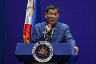 菲律賓總統杜特爾特。ap