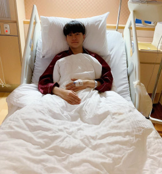胡鴻鈞拍電視劇集《降魔的2.0》時吊威吔撞傷頭，真係整親入院。