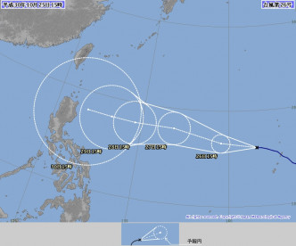 日本气象厅预测路径