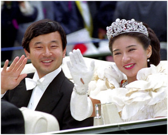 皇太子德仁與雅子1993年結婚，當年轟動全國。AP